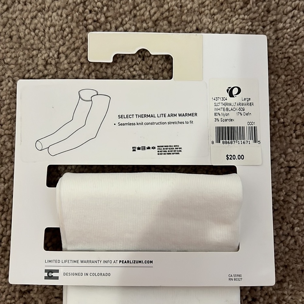 NWT: Pearl Izumi Thermal Lite Arm Warmers (Large) - Picture 3 of 3